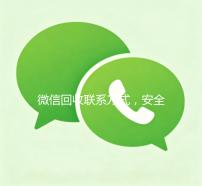 微信回收联系方式，安全便捷的二手交易新选择
